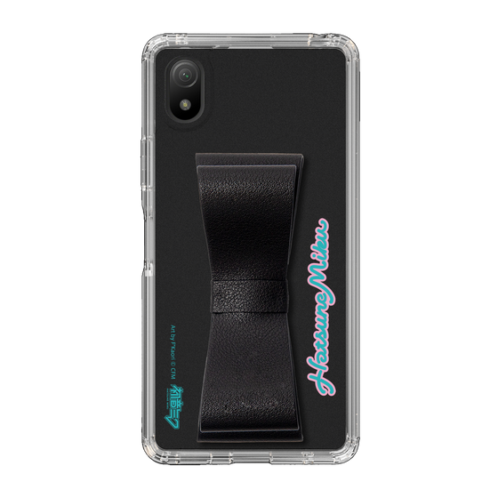 Slim Protection Case - STAND & RING RIBBON Black［ HATSUNE MIKU - Ribbon - Logo ］