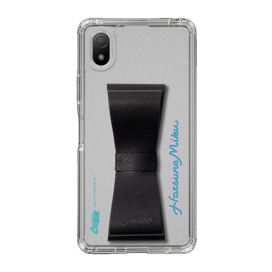 Slim Protection Case - STAND & RING RIBBON Black［ HATSUNE MIKU - Ribbon - Logo ］