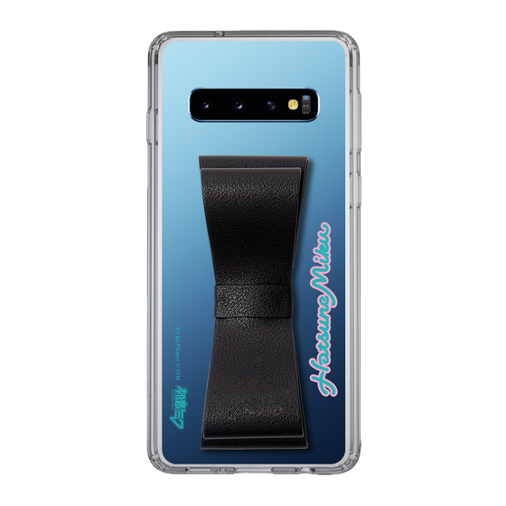 Slim Protection Case - STAND & RING RIBBON Black［ HATSUNE MIKU - Ribbon - Logo ］