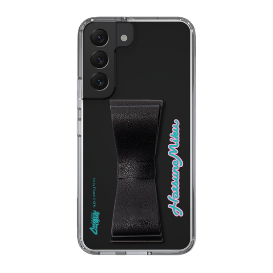 Slim Protection Case - STAND & RING RIBBON Black［ HATSUNE MIKU - Ribbon - Logo ］
