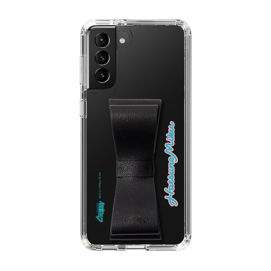 Slim Protection Case - STAND & RING RIBBON Black［ HATSUNE MIKU - Ribbon - Logo ］