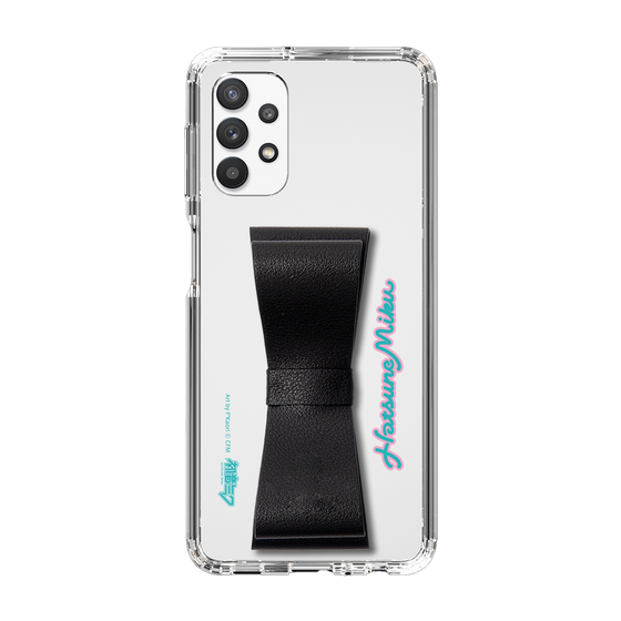 Slim Protection Case - STAND & RING RIBBON Black［ HATSUNE MIKU - Ribbon - Logo ］