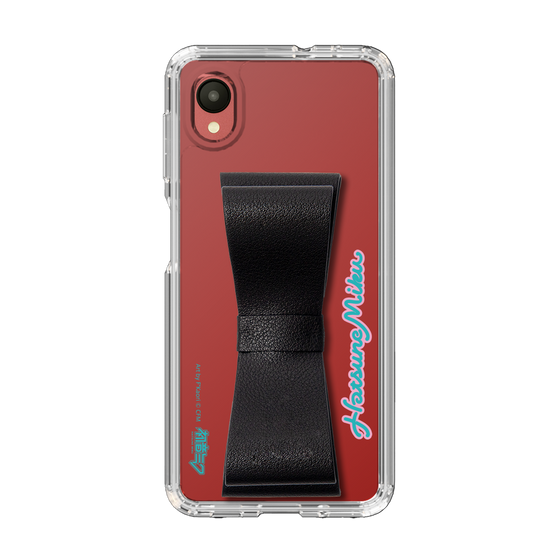Slim Protection Case - STAND & RING RIBBON Black［ HATSUNE MIKU - Ribbon - Logo ］