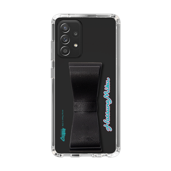 Slim Protection Case - STAND & RING RIBBON Black［ HATSUNE MIKU - Ribbon - Logo ］