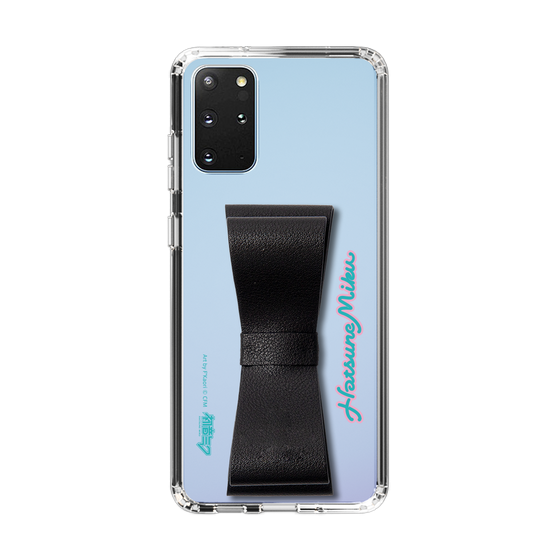 Slim Protection Case - STAND & RING RIBBON Black［ HATSUNE MIKU - Ribbon - Logo ］
