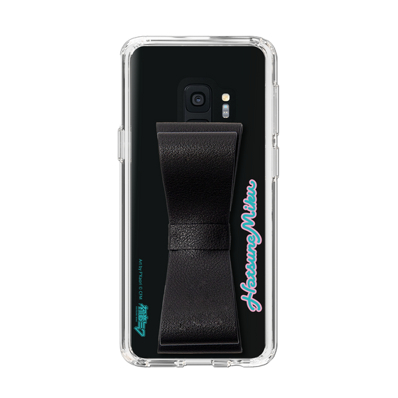 Slim Protection Case - STAND & RING RIBBON Black［ HATSUNE MIKU - Ribbon - Logo ］