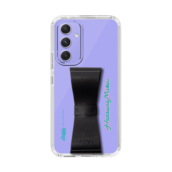 Slim Protection Case - STAND & RING RIBBON Black［ HATSUNE MIKU - Ribbon - Logo ］