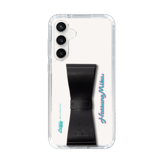 Slim Protection Case - STAND & RING RIBBON Black［ HATSUNE MIKU - Ribbon - Logo ］