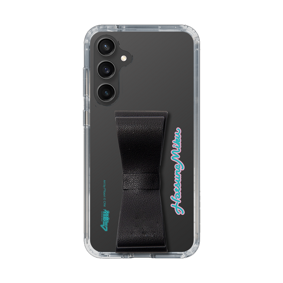 Slim Protection Case - STAND & RING RIBBON Black［ HATSUNE MIKU - Ribbon - Logo ］