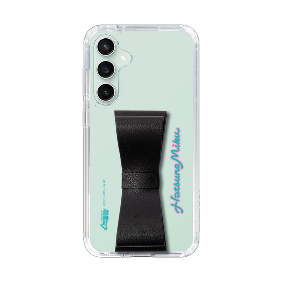 Slim Protection Case - STAND & RING RIBBON Black［ HATSUNE MIKU - Ribbon - Logo ］