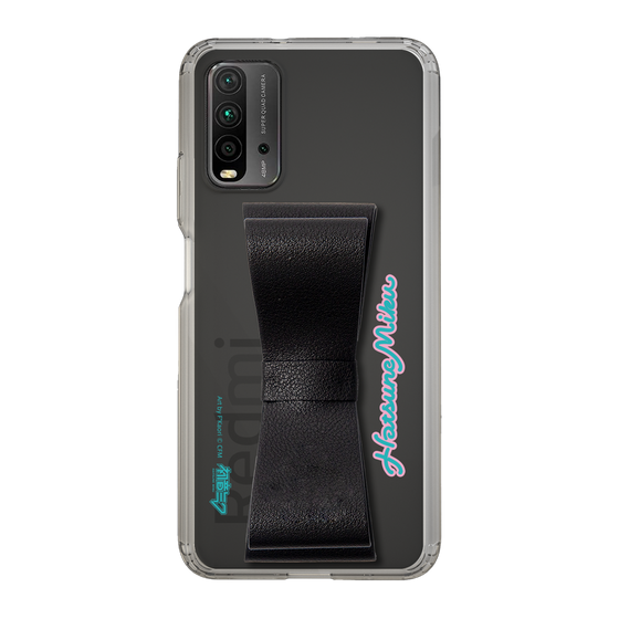 Slim Protection Case - STAND & RING RIBBON Black［ HATSUNE MIKU - Ribbon - Logo ］