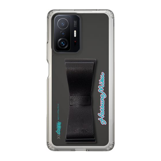 Slim Protection Case - STAND & RING RIBBON Black［ HATSUNE MIKU - Ribbon - Logo ］