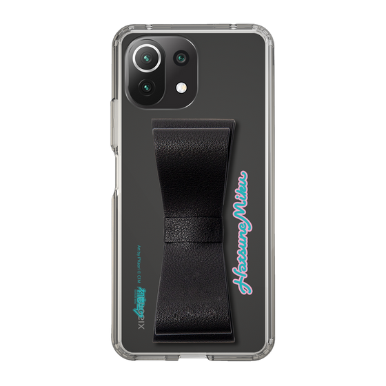 Slim Protection Case - STAND & RING RIBBON Black［ HATSUNE MIKU - Ribbon - Logo ］