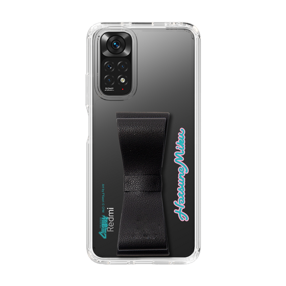 Slim Protection Case - STAND & RING RIBBON Black［ HATSUNE MIKU - Ribbon - Logo ］