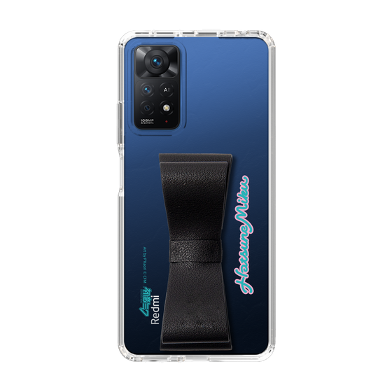 Slim Protection Case - STAND & RING RIBBON Black［ HATSUNE MIKU - Ribbon - Logo ］