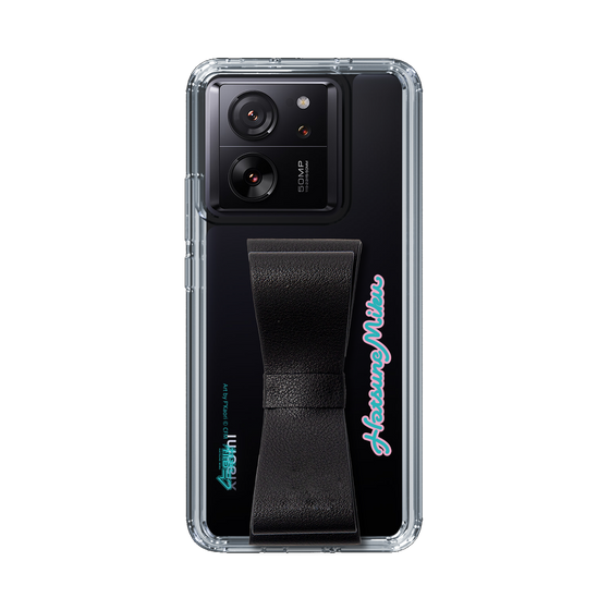 Slim Protection Case - STAND & RING RIBBON Black［ HATSUNE MIKU - Ribbon - Logo ］