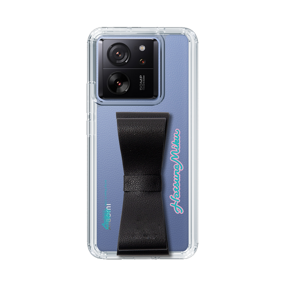 Slim Protection Case - STAND & RING RIBBON Black［ HATSUNE MIKU - Ribbon - Logo ］