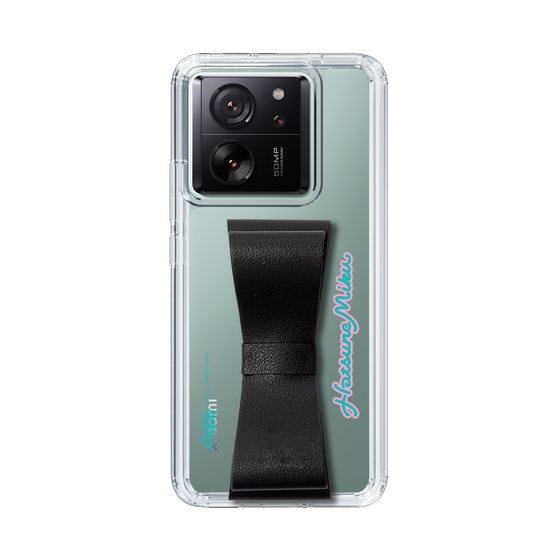 Slim Protection Case - STAND & RING RIBBON Black［ HATSUNE MIKU - Ribbon - Logo ］