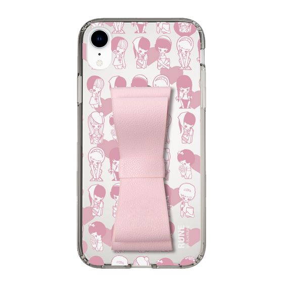 Slim Protection Case - STAND & RING RIBBON Sakura Pink［ Rune Naito - RUNE Girl Kids ］
