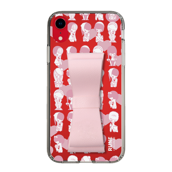 Slim Protection Case - STAND & RING RIBBON Sakura Pink［ Rune Naito - RUNE Girl Kids ］