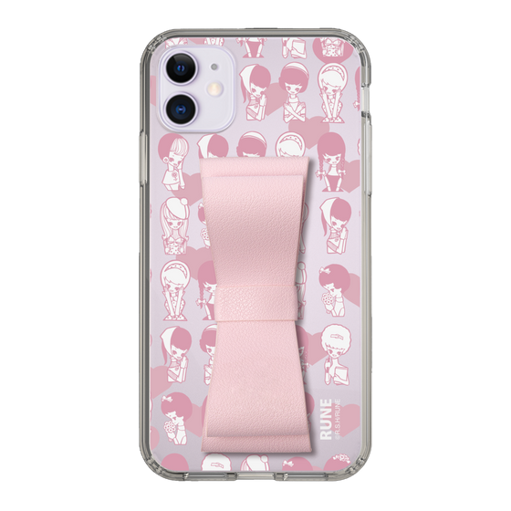 Slim Protection Case - STAND & RING RIBBON Sakura Pink［ Rune Naito - RUNE Girl Kids ］