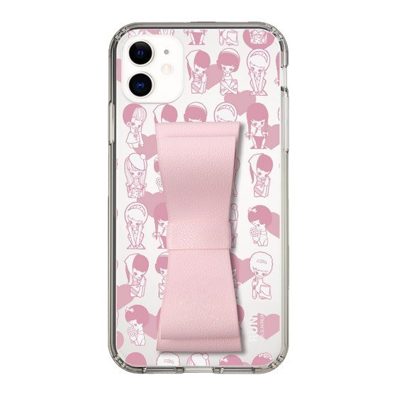 Slim Protection Case - STAND & RING RIBBON Sakura Pink［ Rune Naito - RUNE Girl Kids ］