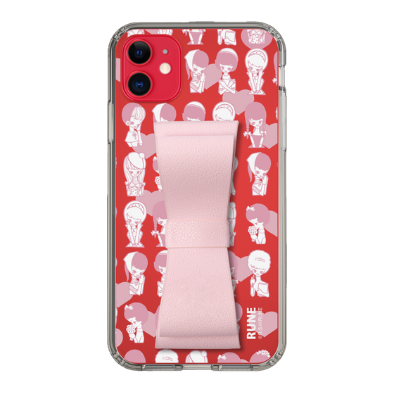 Slim Protection Case - STAND & RING RIBBON Sakura Pink［ Rune Naito - RUNE Girl Kids ］