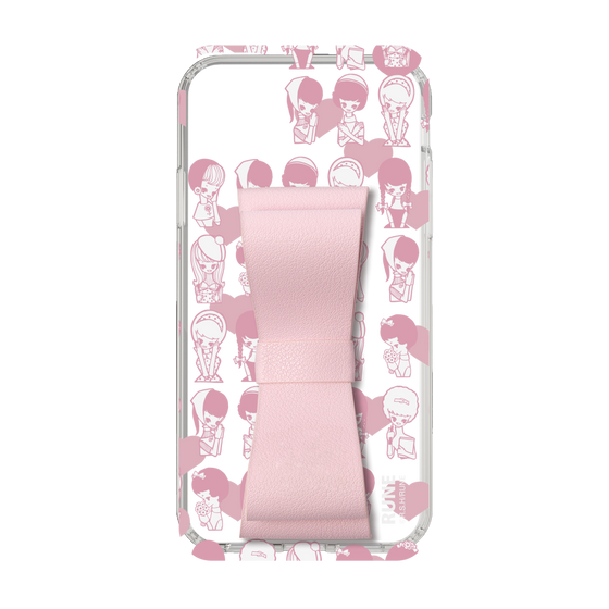 Slim Protection Case - STAND & RING RIBBON Sakura Pink［ Rune Naito - RUNE Girl Kids ］