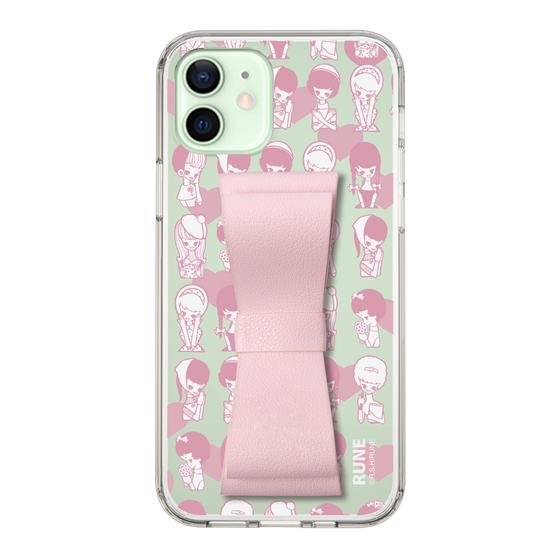 Slim Protection Case - STAND & RING RIBBON Sakura Pink［ Rune Naito - RUNE Girl Kids ］