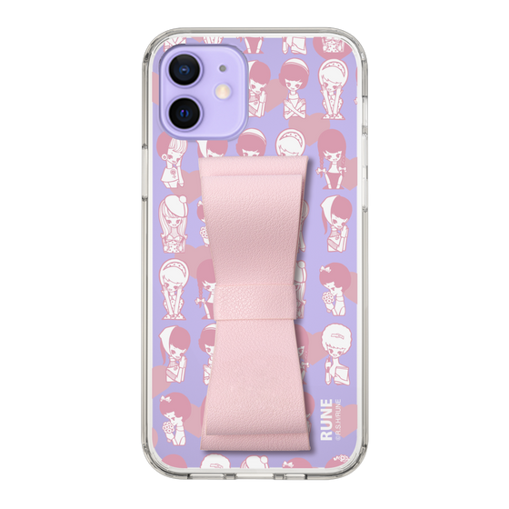 Slim Protection Case - STAND & RING RIBBON Sakura Pink［ Rune Naito - RUNE Girl Kids ］