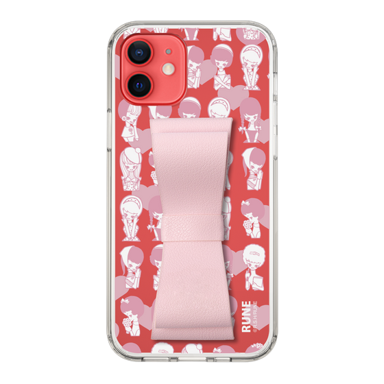 Slim Protection Case - STAND & RING RIBBON Sakura Pink［ Rune Naito - RUNE Girl Kids ］