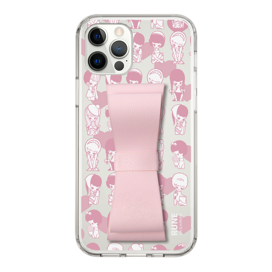 Slim Protection Case - STAND & RING RIBBON Sakura Pink［ Rune Naito - RUNE Girl Kids ］