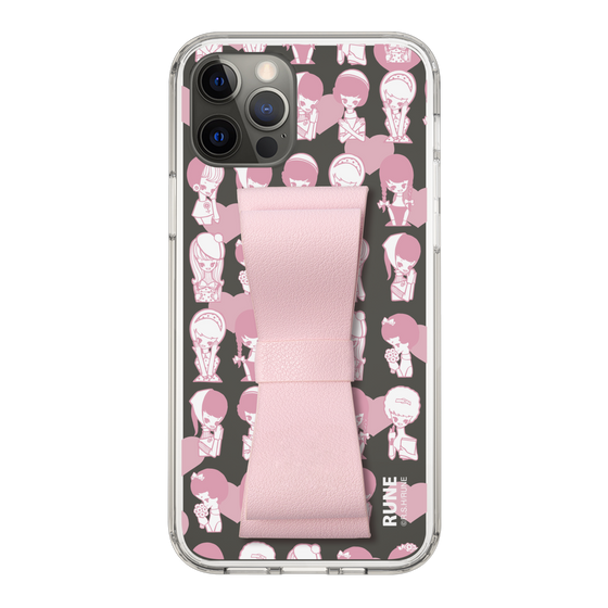 Slim Protection Case - STAND & RING RIBBON Sakura Pink［ Rune Naito - RUNE Girl Kids ］