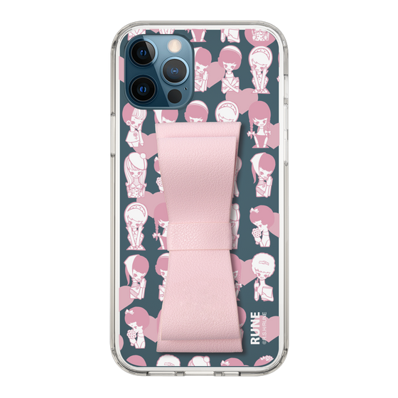 Slim Protection Case - STAND & RING RIBBON Sakura Pink［ Rune Naito - RUNE Girl Kids ］