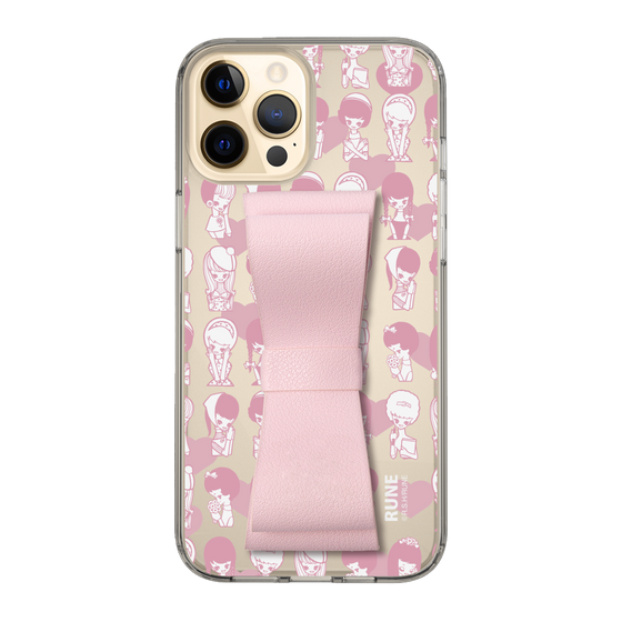 Slim Protection Case - STAND & RING RIBBON Sakura Pink［ Rune Naito - RUNE Girl Kids ］