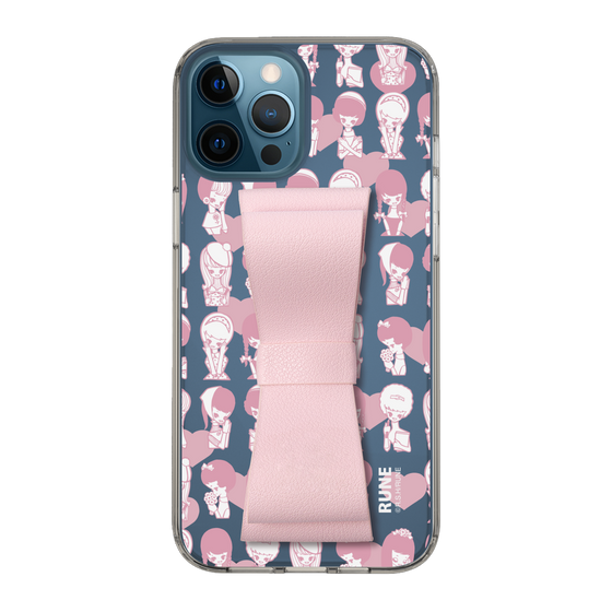 Slim Protection Case - STAND & RING RIBBON Sakura Pink［ Rune Naito - RUNE Girl Kids ］