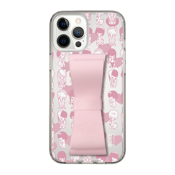 Slim Protection Case - STAND & RING RIBBON Sakura Pink［ Rune Naito - RUNE Girl Kids ］