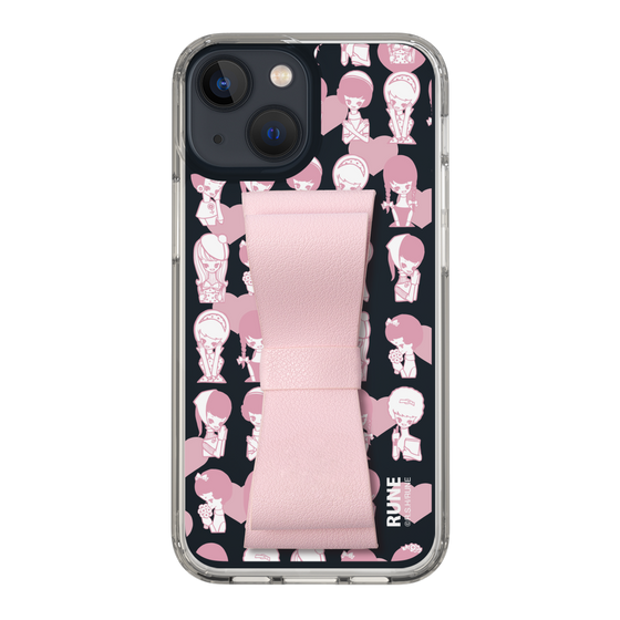 Slim Protection Case - STAND & RING RIBBON Sakura Pink［ Rune Naito - RUNE Girl Kids ］