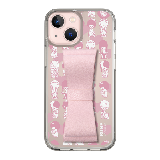 Slim Protection Case - STAND & RING RIBBON Sakura Pink［ Rune Naito - RUNE Girl Kids ］