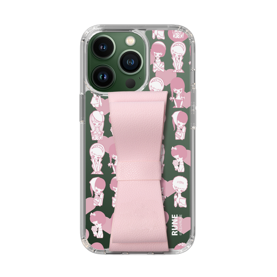 Slim Protection Case - STAND & RING RIBBON Sakura Pink［ Rune Naito - RUNE Girl Kids ］