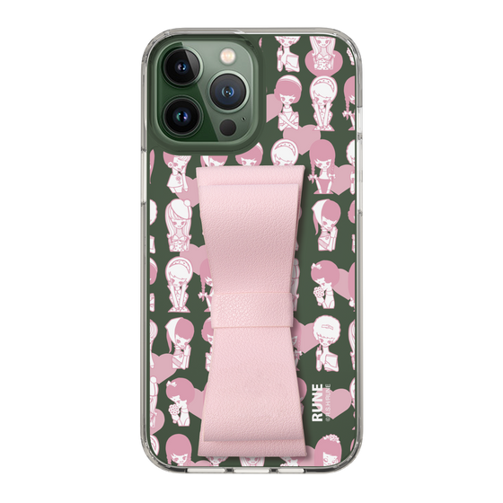Slim Protection Case - STAND & RING RIBBON Sakura Pink［ Rune Naito - RUNE Girl Kids ］