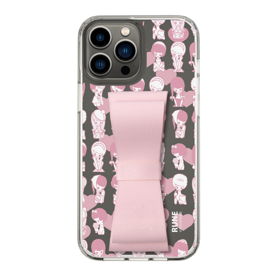 Slim Protection Case - STAND & RING RIBBON Sakura Pink［ Rune Naito - RUNE Girl Kids ］