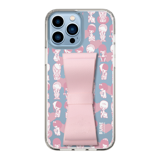 Slim Protection Case - STAND & RING RIBBON Sakura Pink［ Rune Naito - RUNE Girl Kids ］