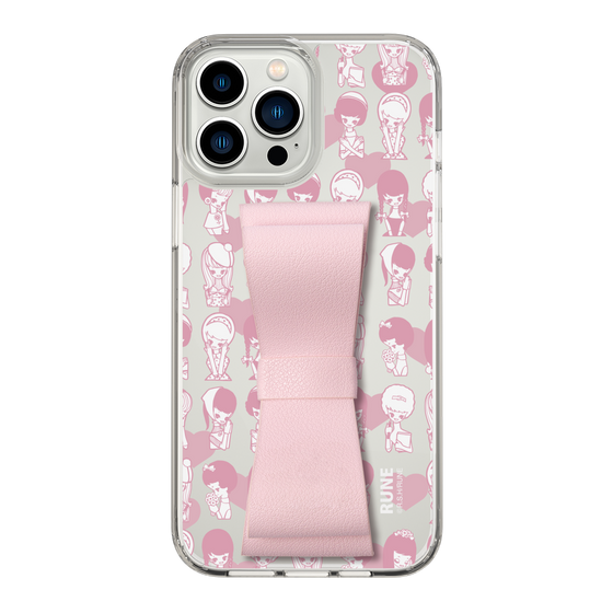 Slim Protection Case - STAND & RING RIBBON Sakura Pink［ Rune Naito - RUNE Girl Kids ］