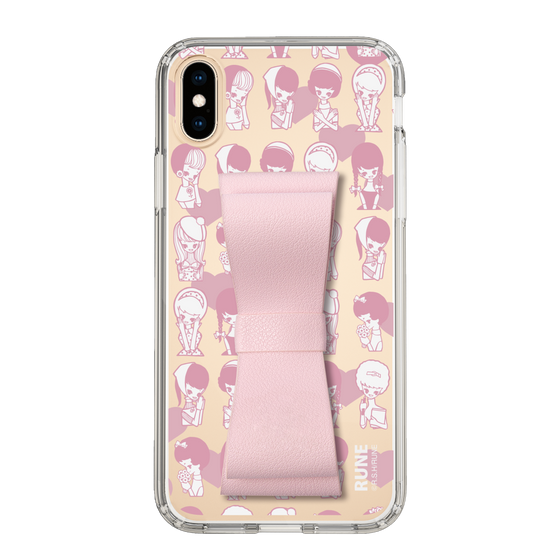 Slim Protection Case - STAND & RING RIBBON Sakura Pink［ Rune Naito - RUNE Girl Kids ］