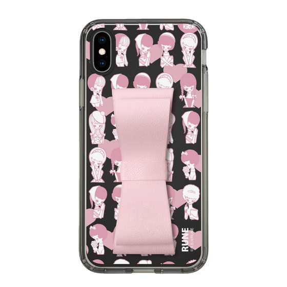 Slim Protection Case - STAND & RING RIBBON Sakura Pink［ Rune Naito - RUNE Girl Kids ］