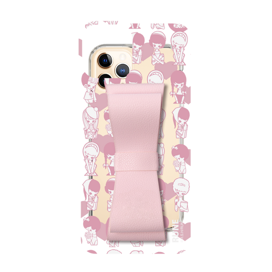 Slim Protection Case - STAND & RING RIBBON Sakura Pink［ Rune Naito - RUNE Girl Kids ］