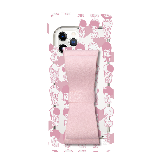 Slim Protection Case - STAND & RING RIBBON Sakura Pink［ Rune Naito - RUNE Girl Kids ］