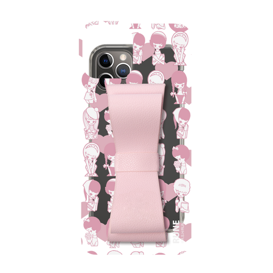 Slim Protection Case - STAND & RING RIBBON Sakura Pink［ Rune Naito - RUNE Girl Kids ］