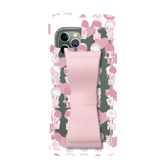 Slim Protection Case - STAND & RING RIBBON Sakura Pink［ Rune Naito - RUNE Girl Kids ］